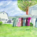 Amish Clothesline by David Noyes