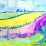 Watercolor Field by Susan Davisson